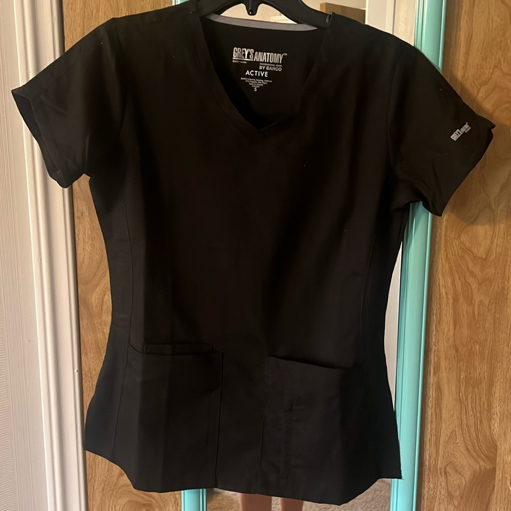 Black Grey’s Anatomy Scrub Top